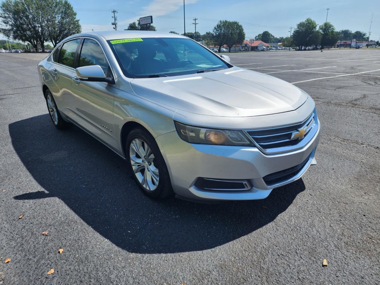 2014 Silver /Black Chevrolet Impala 1LT (1G1115SL3EU) with an 2.5L L4 DOHC 16V engine, 6-Speed Automatic transmission, located at 1221 Madison St., Shelbyville, TN, 37160, (931) 680-9439, 0.000000, 0.000000 - Photo#1