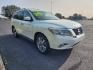 2013 WHITE /BEIGE Nissan Pathfinder Platinum 2WD (5N1AR2MN6DC) with an 3.5L V6 DOHC 24V engine, Continuously Variable Transmission transmission, located at 1221 Madison St., Shelbyville, TN, 37160, (931) 680-9439, 0.000000, 0.000000 - Photo#1