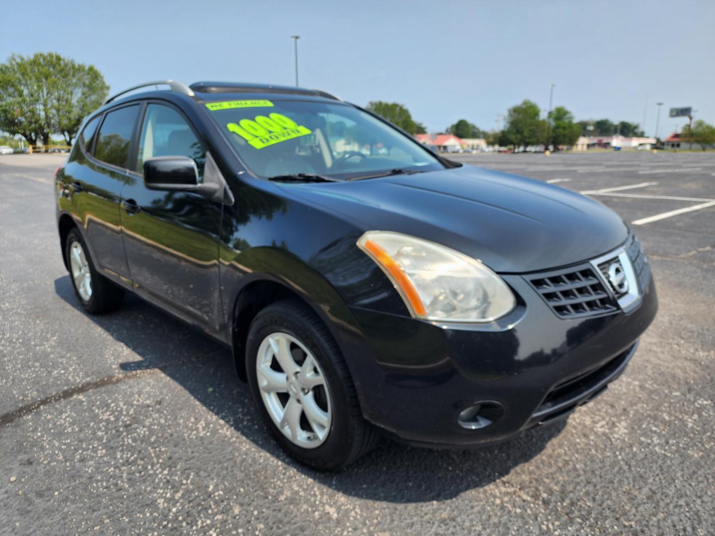 2008 BLACK /Black Nissan Rogue SL AWD (JN8AS58V28W) with an 2.5L L4 DOHC 16V engine, CVT transmission, located at 1221 Madison St., Shelbyville, TN, 37160, (931) 680-9439, 0.000000, 0.000000 - Photo#1