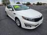 2015 WHITE /Gray Kia Optima LX (KNAGM4A73F5) with an 2.4L L4 DOHC 16V engine, 6-Speed Automatic transmission, located at 1221 Madison St., Shelbyville, TN, 37160, (931) 680-9439, 0.000000, 0.000000 - Photo#1