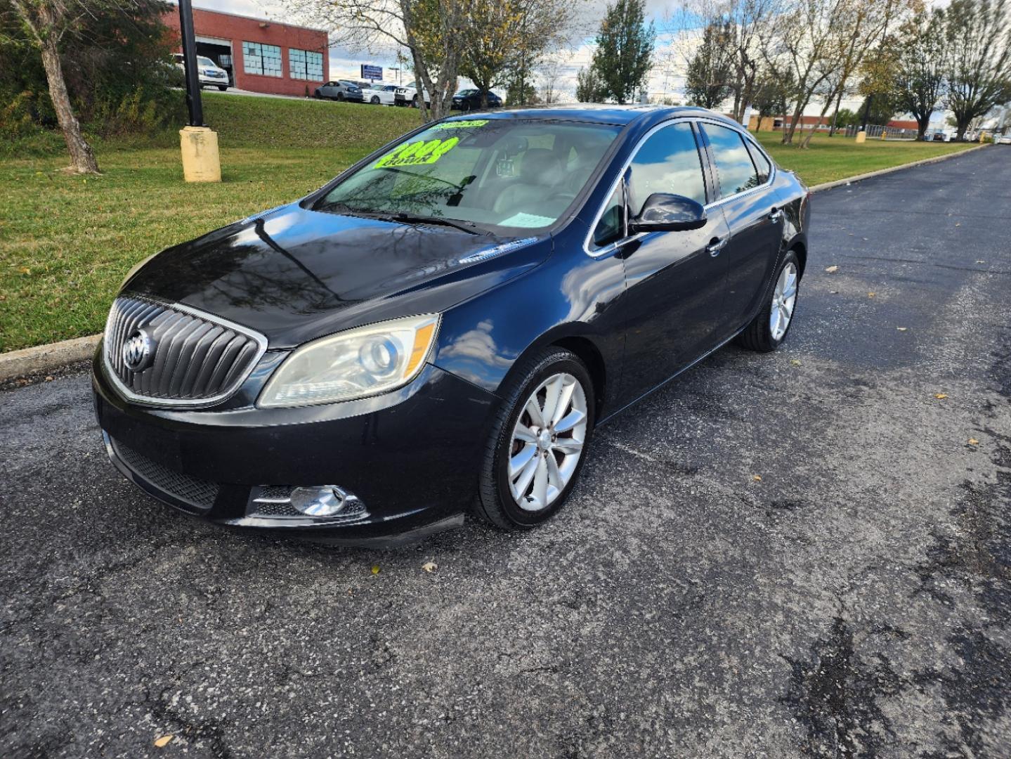 2014 BLACK /Gray Buick Verano Convenience (1G4PR5SK0E4) with an 2.4L L4 DOHC 16V FFV engine, 6-Speed Automatic transmission, located at 1221 Madison St., Shelbyville, TN, 37160, (931) 680-9439, 0.000000, 0.000000 - Photo#0