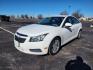 2012 WHITE /Gray Chevrolet Cruze Eco (1G1PJ5SC9C7) with an 1.4L L4 DOHC 16V TURBO engine, 6-Speed Automatic transmission, located at 1221 Madison St., Shelbyville, TN, 37160, (931) 680-9439, 0.000000, 0.000000 - Photo#0